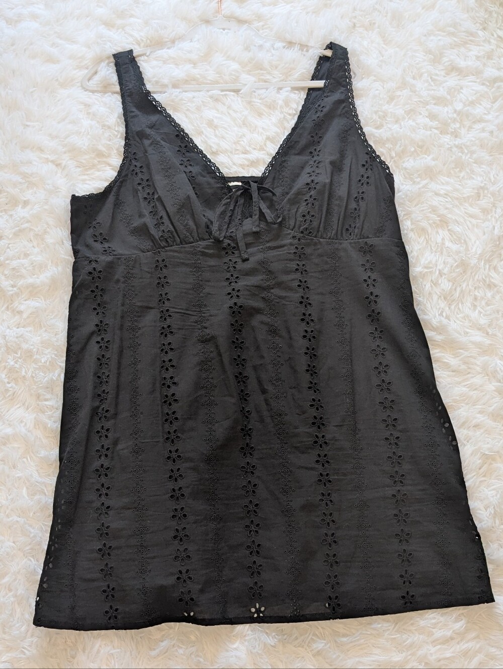 No Boundaries  Eyelet Mini Dress Fully lined Juniors XXL